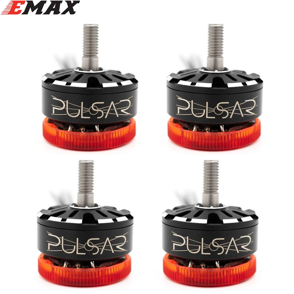 4 шт. оригинальный подлинный высококачественный EMAX Pulsar 2207 1750KV/2450KV 3-6S светодиодный