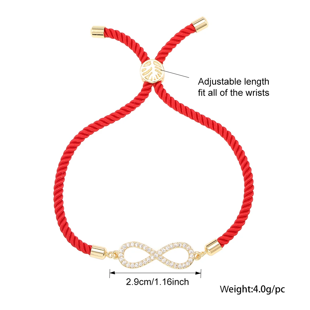 Браслеты с цирконом для мужчин и женщин регулируемые ювелирные украшения ручной