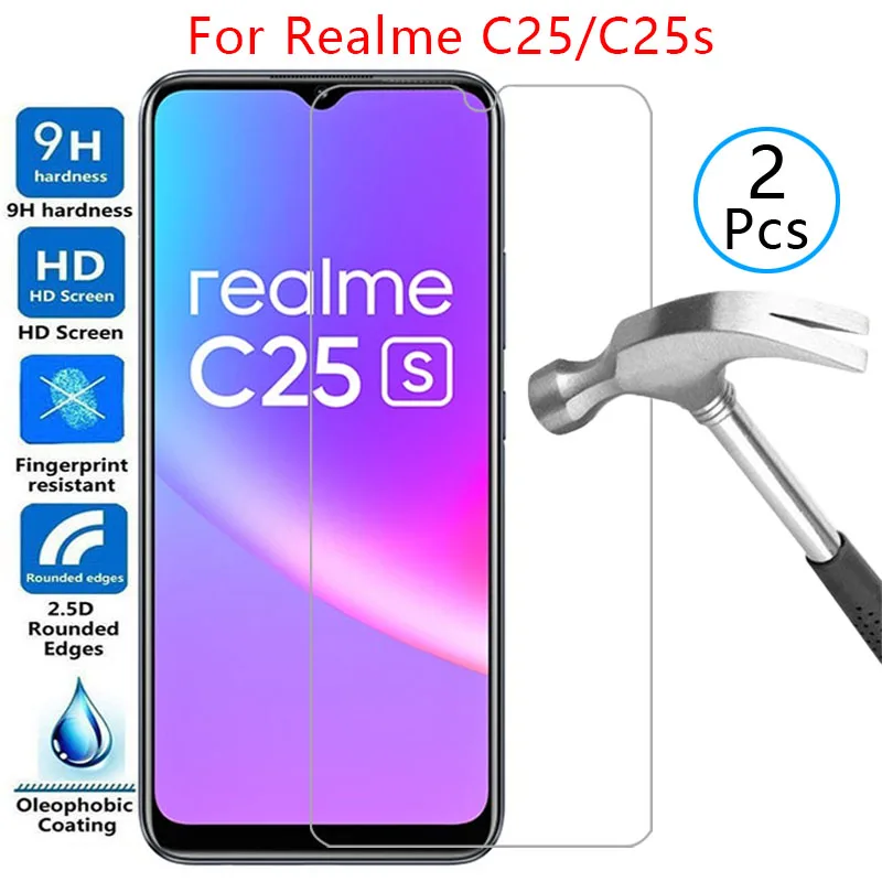 case for realme c25 c25s cover screen protector tempered glass on realmi c 25 s 25s 25c realmec25 protective phone coque bag 360 free global shipping