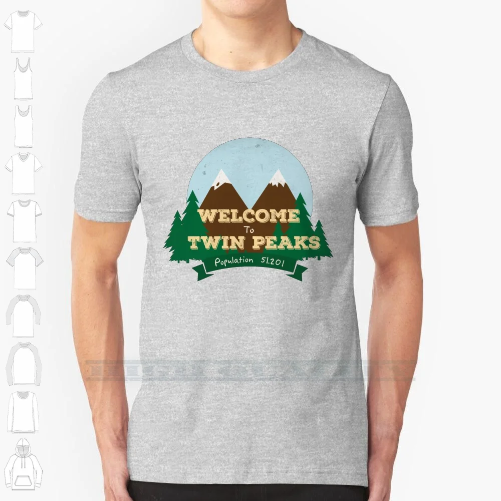 Добро пожаловать в футболку Twin Peaks из 100% хлопка Twinpeaks _ Tpapproved Dale Cooper Tv Shows Series Cult
