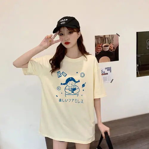 

T-Shirt Women Short Sleeves Shirt 100% Cotton Awesome Femme silver Summer Top