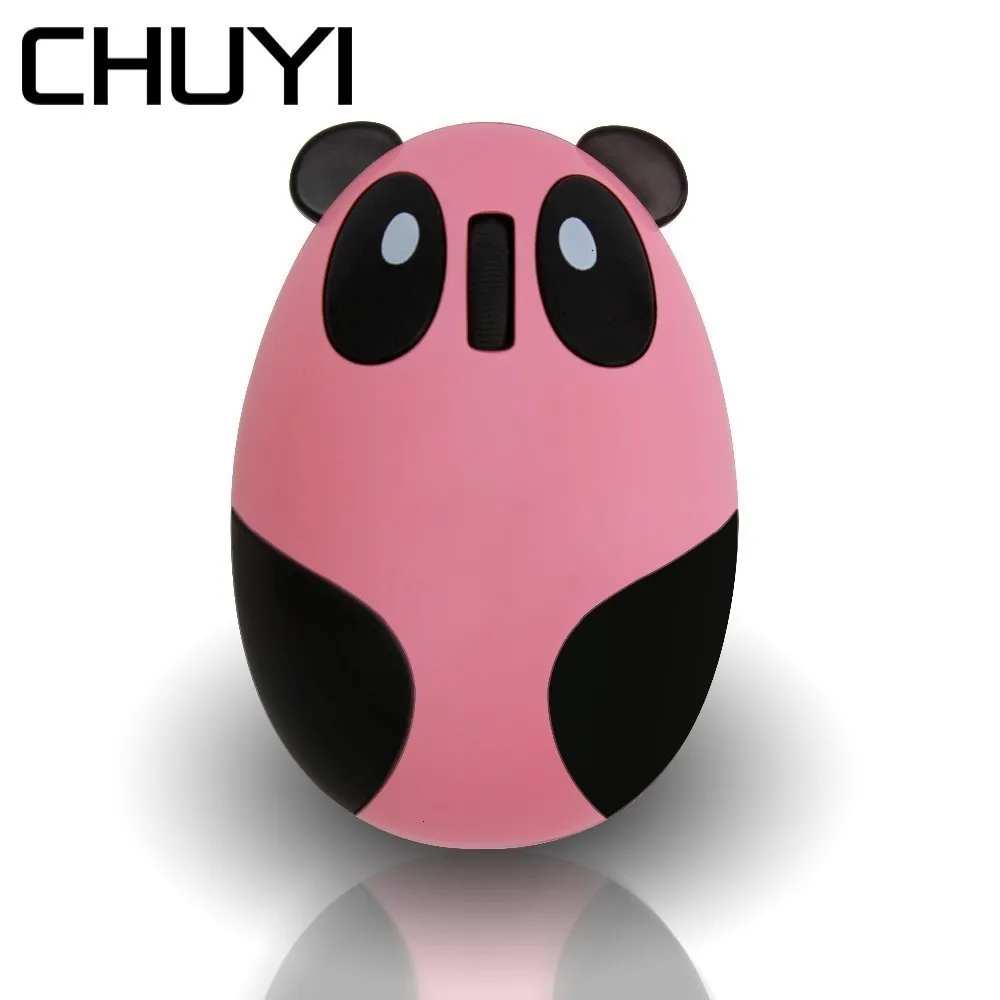 Беспроводная Милая мышь 2 4G мультяшная модель панды миниатюрная перезаряжаемая 3D