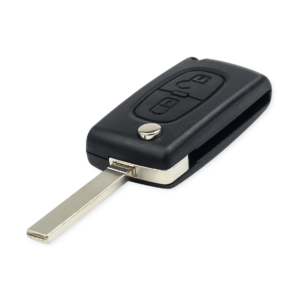 KEYYOU для Peugeot 306 407 807 Partner VA2 Blade CE0523 2 кнопки откидная крышка ключа чехол пульта