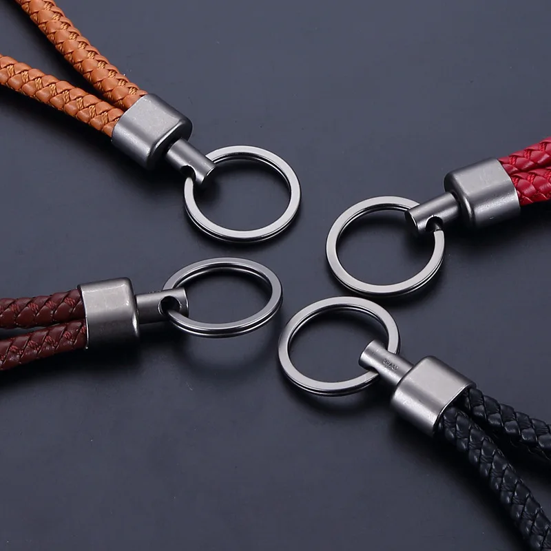 Новинка плетеный кожаный ремешок унисекс ручная работа волнистый брелок