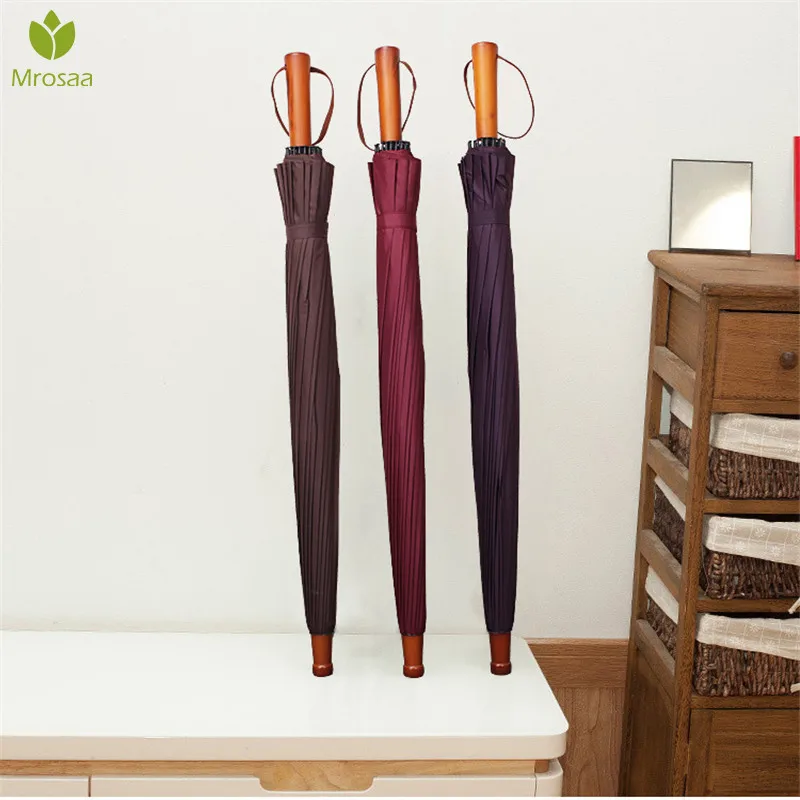 Новейший мужской зонт с ручным открытием 24 кости ультрапрочный ветрозащитный