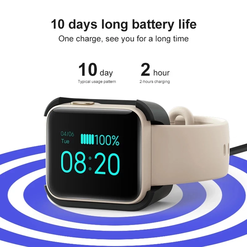 Смарт-часы Xiaomi Mi Watch Lite глобальная версия сенсорный экран 1 4 дюйма GPS 5ATM