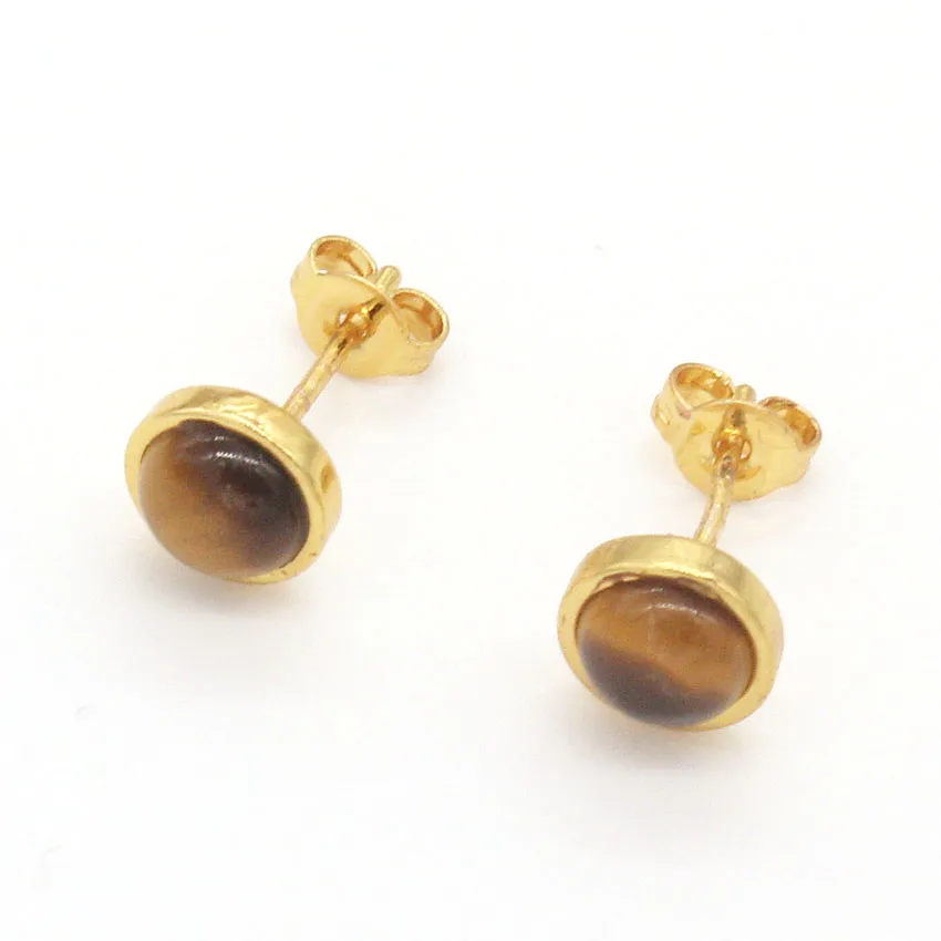 FYJS уникальный свет желтый маленький золотого цвета круглый натуральный тигровый