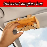 universal car sunglasses case sunglasses box sunglasses holder glasses storage box sunglass storage box for car