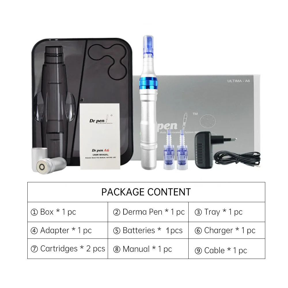 

Electric Dr.Pen A6 Permanente Microblading Tattoo Needles Pen Makeup Machine Eyebrows Eyeliner Lips Micro Needling Tool