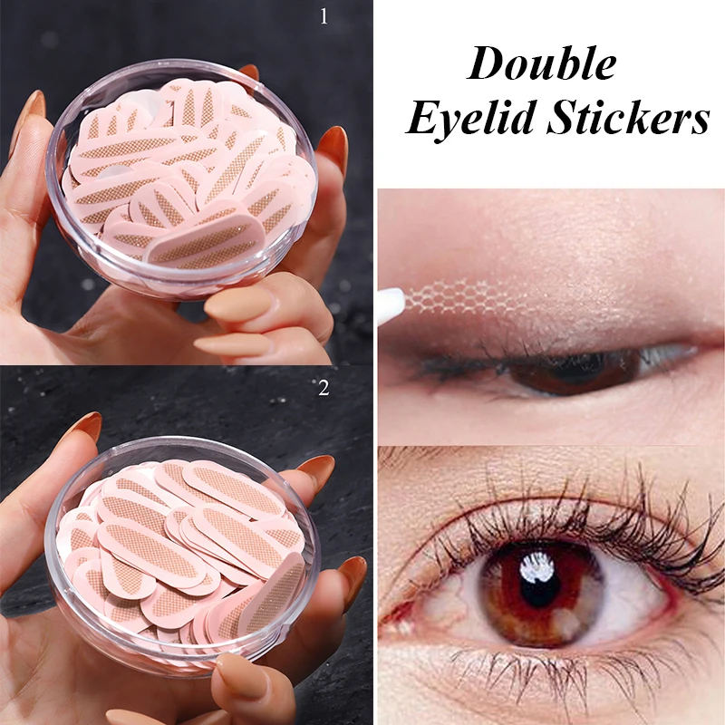 

150 Pair Double Eyelid Stickers DIY Lace Eyelid Tape Eye Makeup Invisible Eyeliner Sticker Self-Adhesive Double Eyelid Sticker