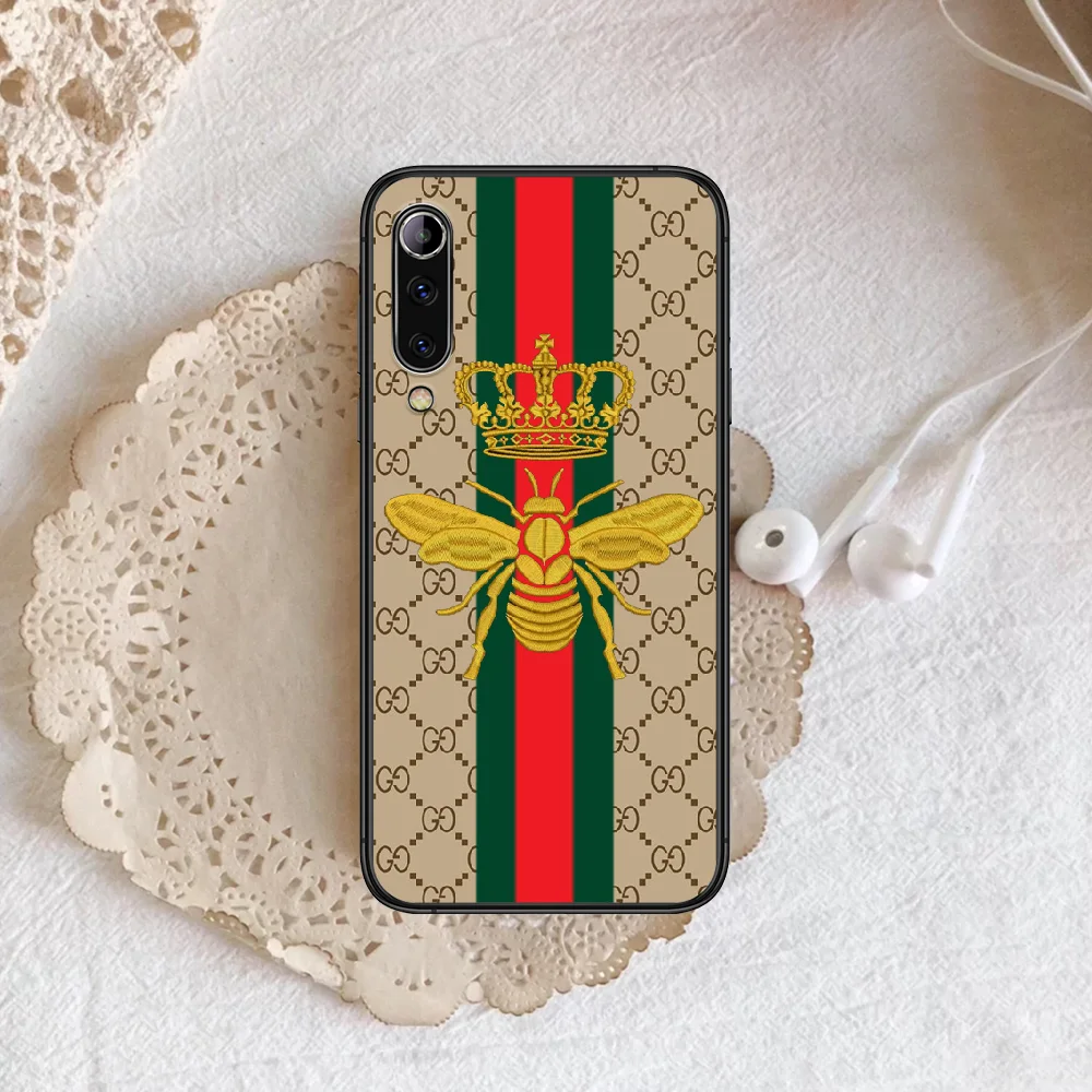 

Italian luxury brand Phone case For Xiaomi Mi note 10 A3 9 MAX 3 A2 8 9 Lite Pro ultra black Coque Pretty Hoesjes Tpu Back Soft