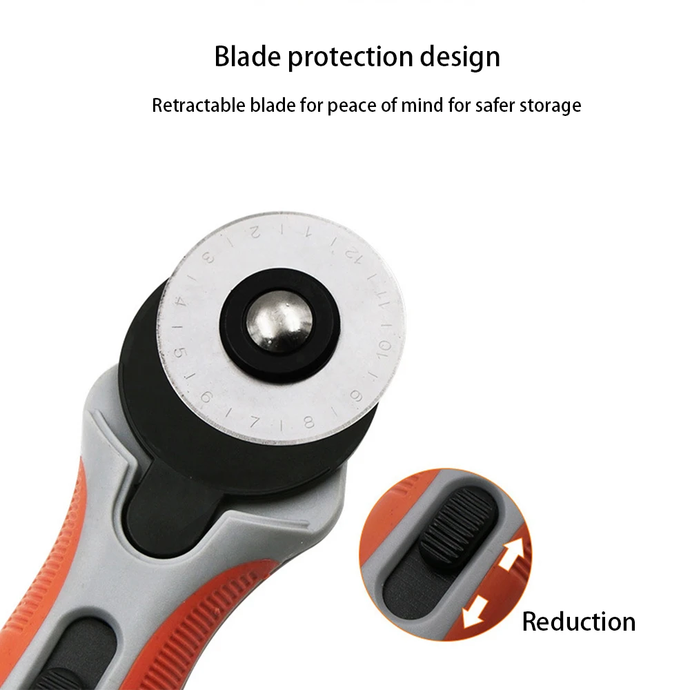 Нож роликовый круглый 45 мм для ручной резки кожи | Дом и сад