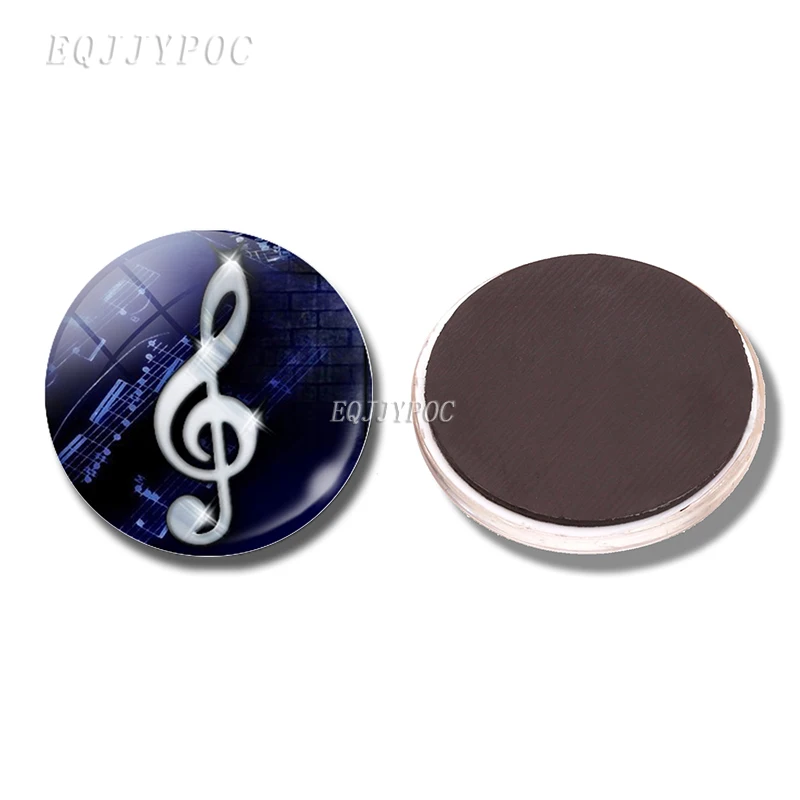 Магнит на холодильник избиение музыки 30 мм стеклянный купол избранные цветы