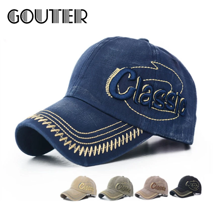 Gauter модная бейсбольная кепка в стиле хип хоп Archaize цвета для мужчин хлопковая
