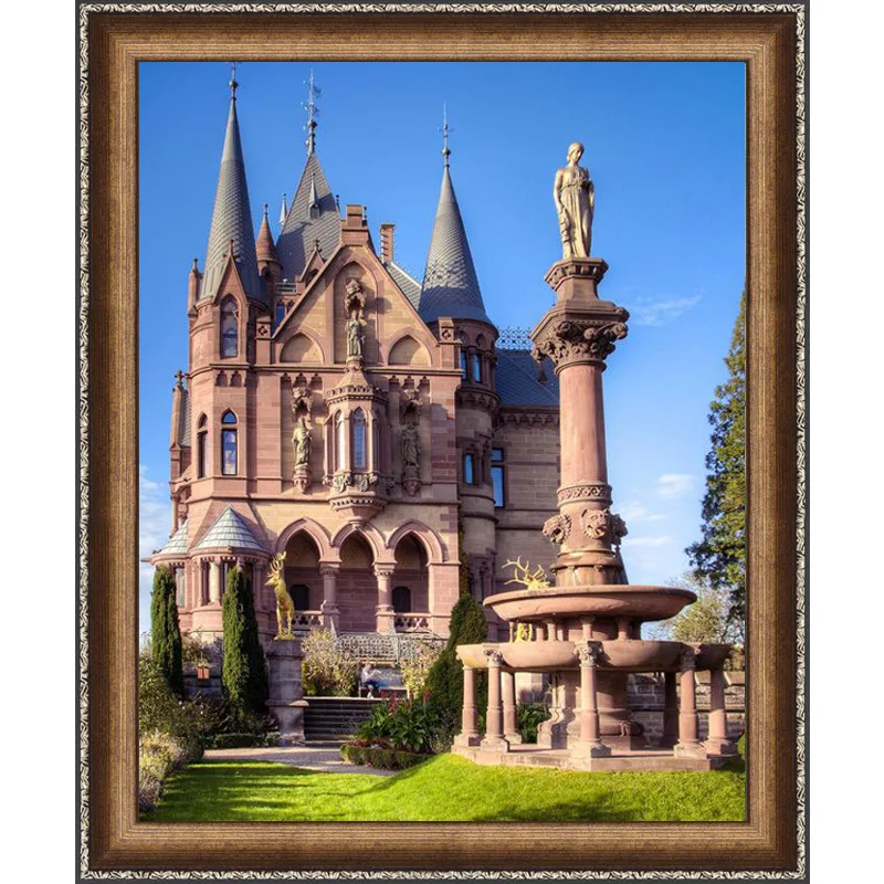 Квадратная/круглая дрель 5d алмазная картина для строительства полностью