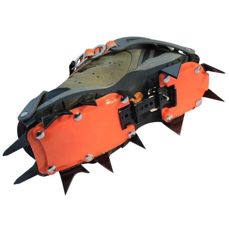 14 Зубцов ледяной захват Нескользящие скалолазание скобы чехол для обуви ледяные