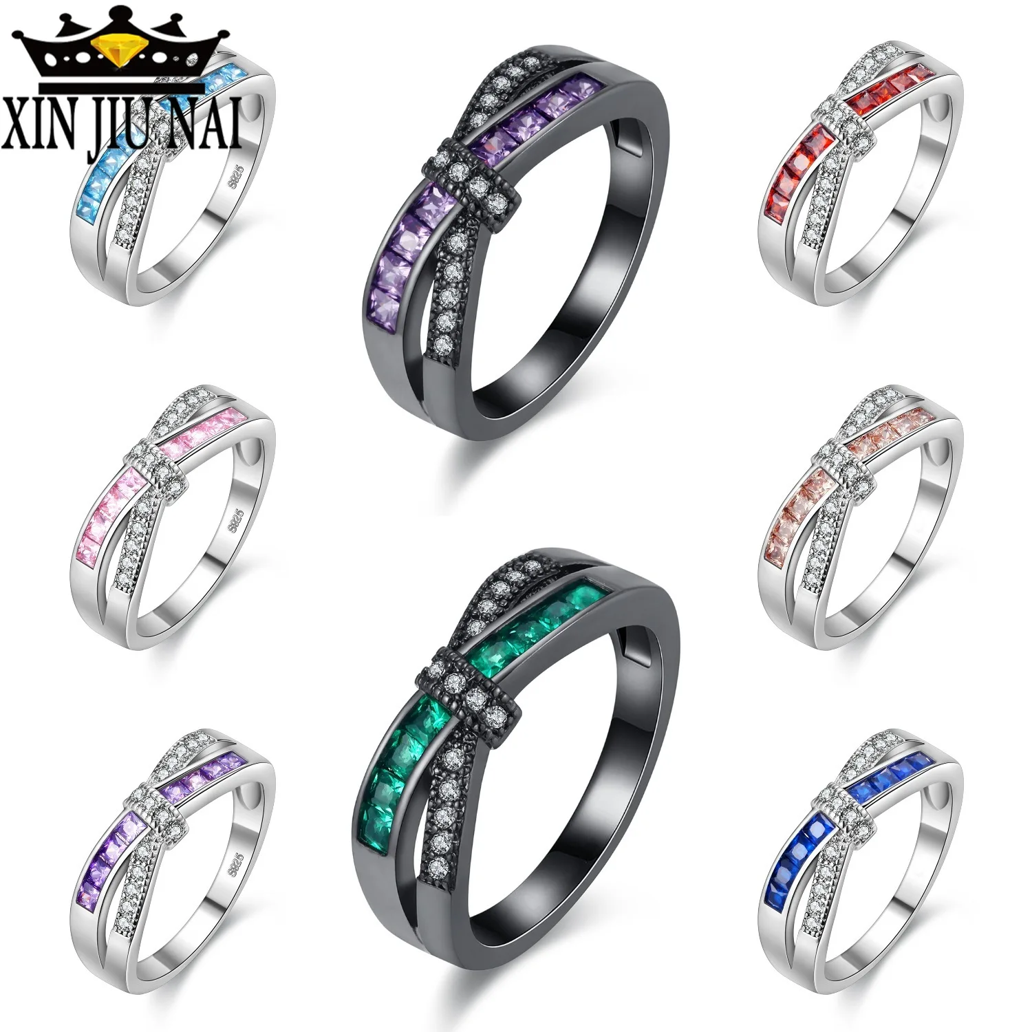 Кольцо с крестиком на палец для леди CZ Циркон роскошное Горячее предложение