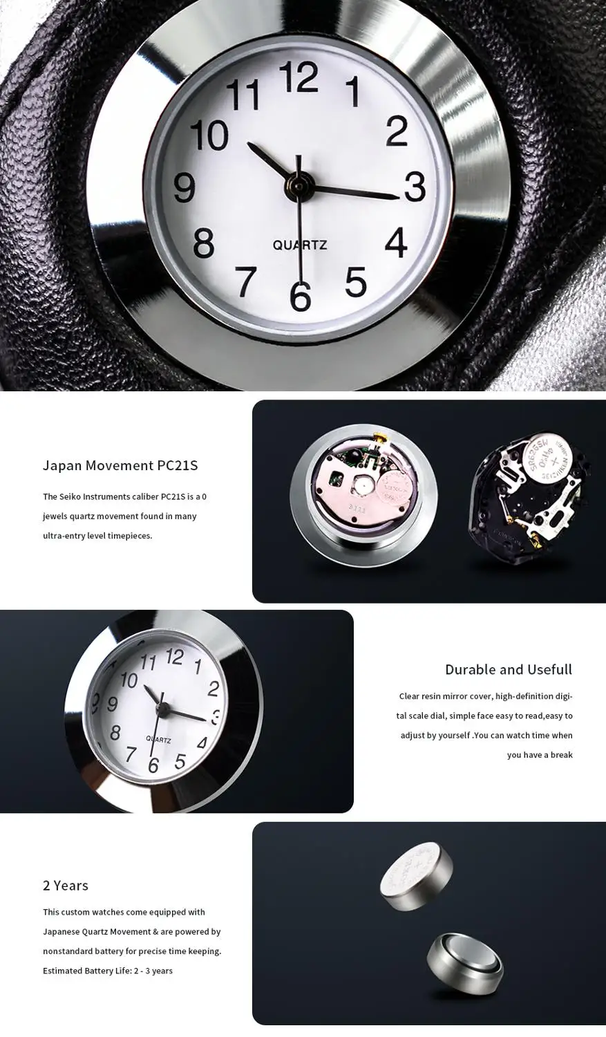 Держатель ручек для гольфа с часами креативный подарок на Рождество украшение