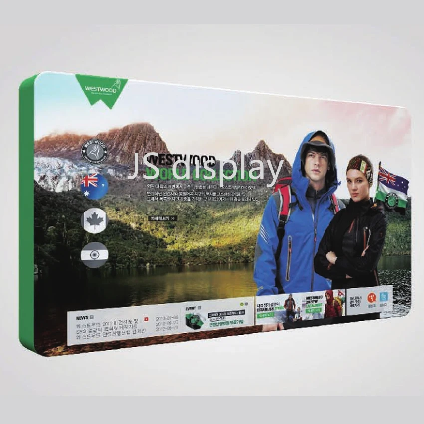 Портативный Натяжной тканевый тюбик выставочный дисплей 3D задняя стенка