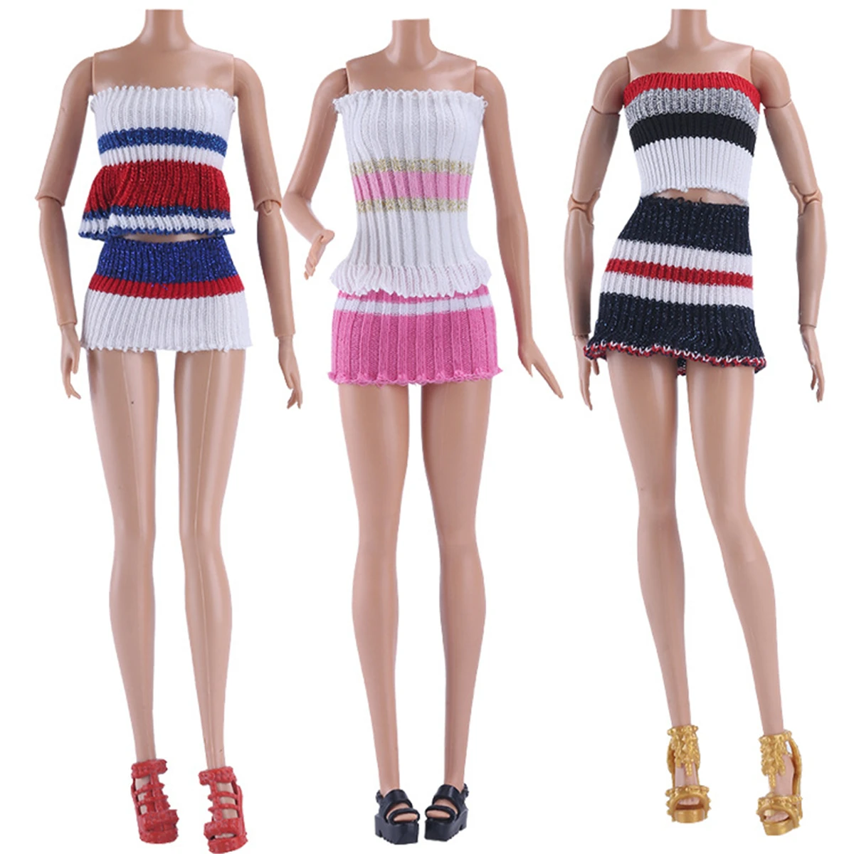 

Евро Мода вязаная юбка набор для Барби 11 дюймов BJD FR SD Кукла Одежда Аксессуары