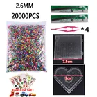 20000 шт., 2,6 мм, бусины Hama Perler, мини-бусины Hama с предохранителем, сделай сам, детские развивающие игрушки, бесплатная доставка, креативные игрушки ручной работы, подарок