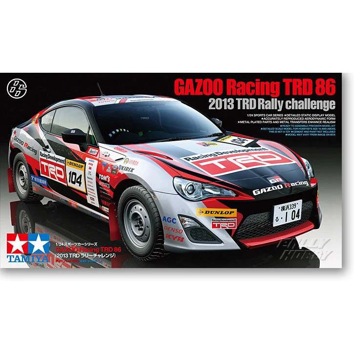 

TAMIYA сборные модели автомобилей 1/24 TOYOTA GAZOO Racing TRD 86 (2013TRD) #24337