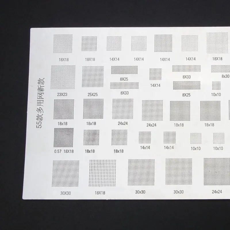 

4PCS Universal BGA Stencil for MTK MSM CPU PM Power IC Reball Pin BGA Direct Heat Template U4LD