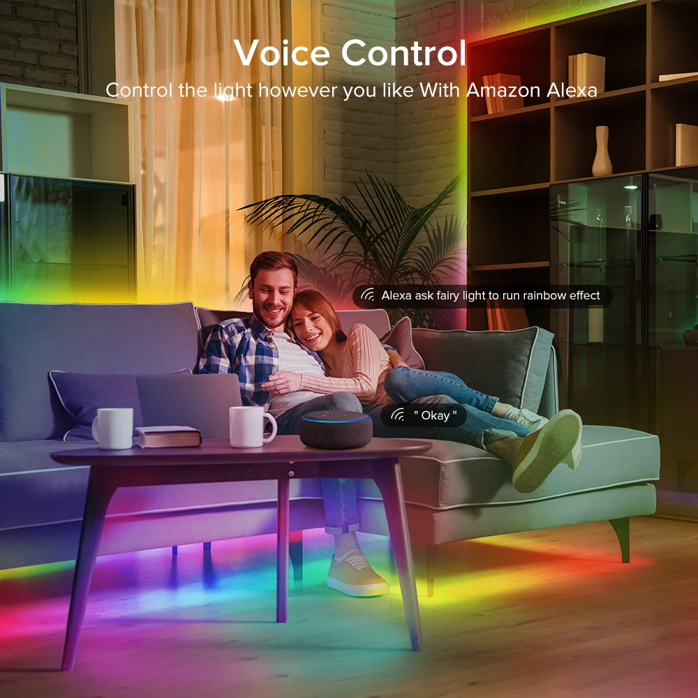 WS2811 светодиодный модуль Пиксели строка светильник s Alexa Wi-Fi Bluetooth Музыка Dreamcolor
