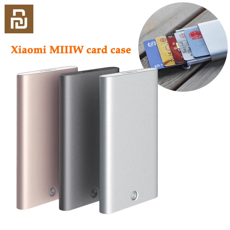Чехол для карт Xiaomi MIIIW автоматический выдвижной футляр держатель металлический
