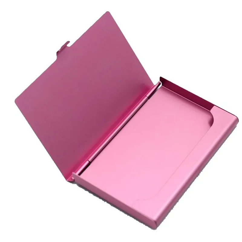 Креативный Повседневный чехол для визиток алюминиевый держатель из нержавеющей