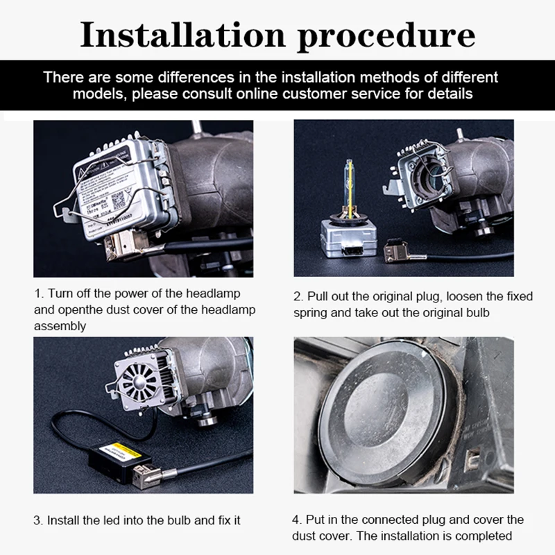 

ZTCJL D4S D3S D2S Led Headlight Canbus No Error D8S D5S D1S Light Bulbs In Car For Auto D1R D3R D4R D2R Lamps Universal 12V