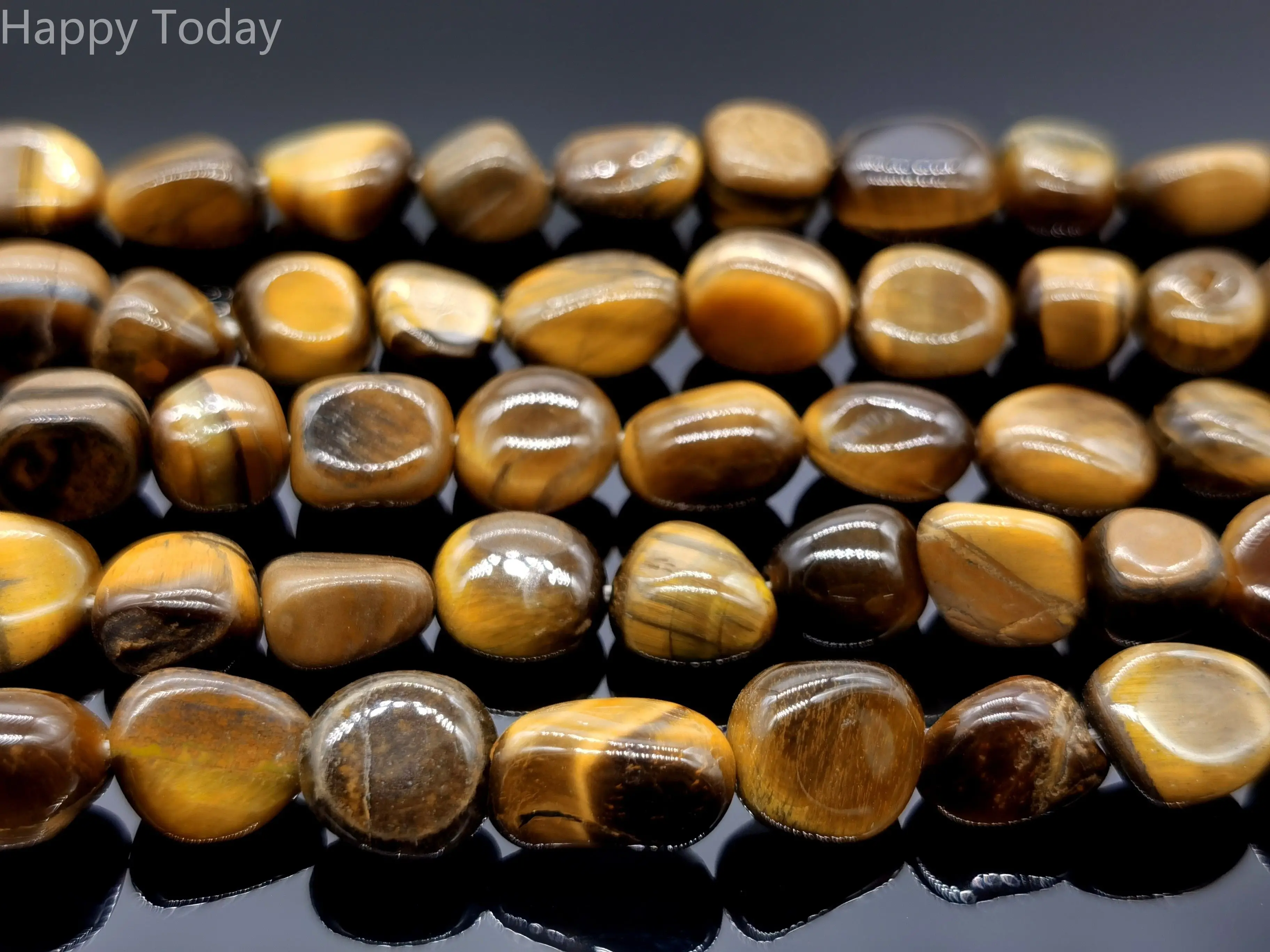 

Tiger's eye 9x7 Straight hole long chain 1 strands/set very beautiful for all kinds of DIY bracelet designs （about 38cm）