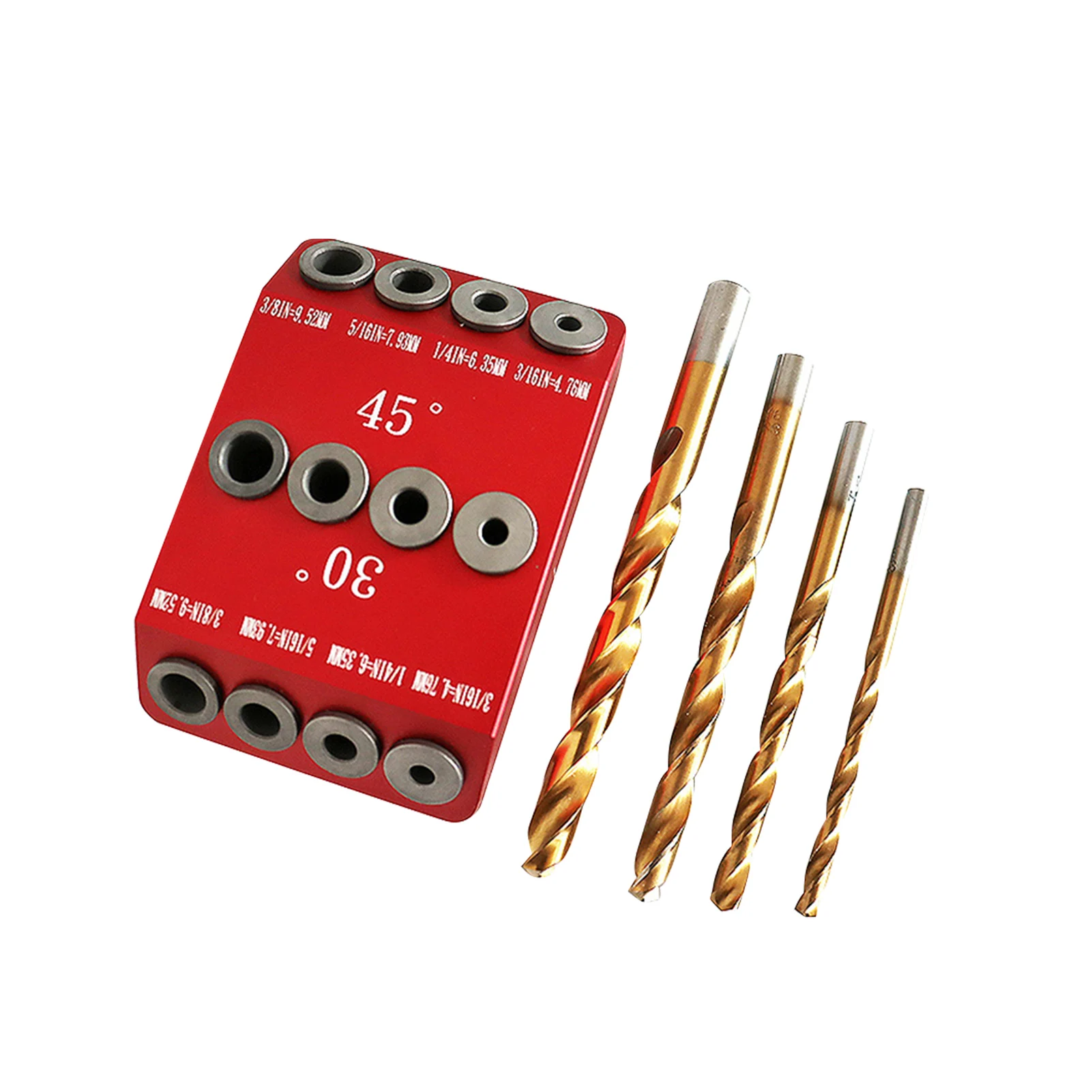 

Portable Durable Aluminum Alloy 90 Degree Horizontal Drill Guide Kit 45 30 Angled Template Jig For Cable Railing DIY Woodworking