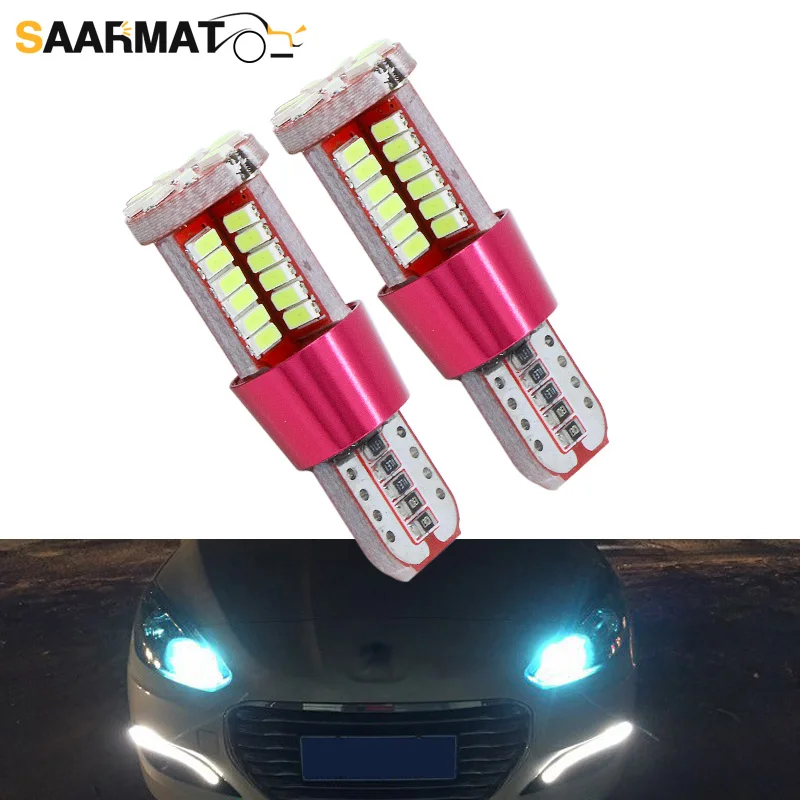 2x T10 светодиодный светильник W5W Canbus парковка для Peugeot 206 207 307 308 407 2008 3008 Авто