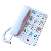 big button corded phone for elderly seniors large button landline phone for old people with replaceable picture memory key amp