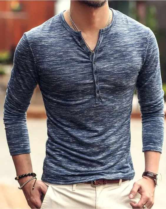 

Autumn and winter new fashion open front bamboo silk men's base shirt long sleeve slim T-shirt