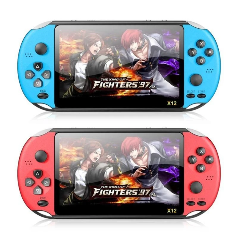 

New X12 Retro Game Handheld Game Console Built-in 1000+Classic Games Portable Mini Video Player 5.1 Inch Screen 8G+64G