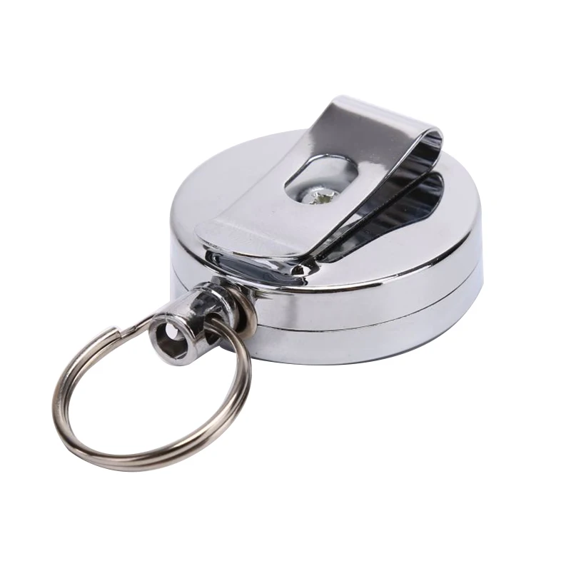 

1PCS Portable Outdoor Safety Key Chain Classic Retractable Recoil Belt Clip Rope Keyring Jewelry Accessories