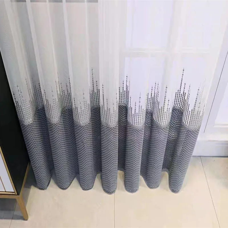 Продвижение Горячая Распродажа домашний Шторы вышивка Частицы дизайн тюль для