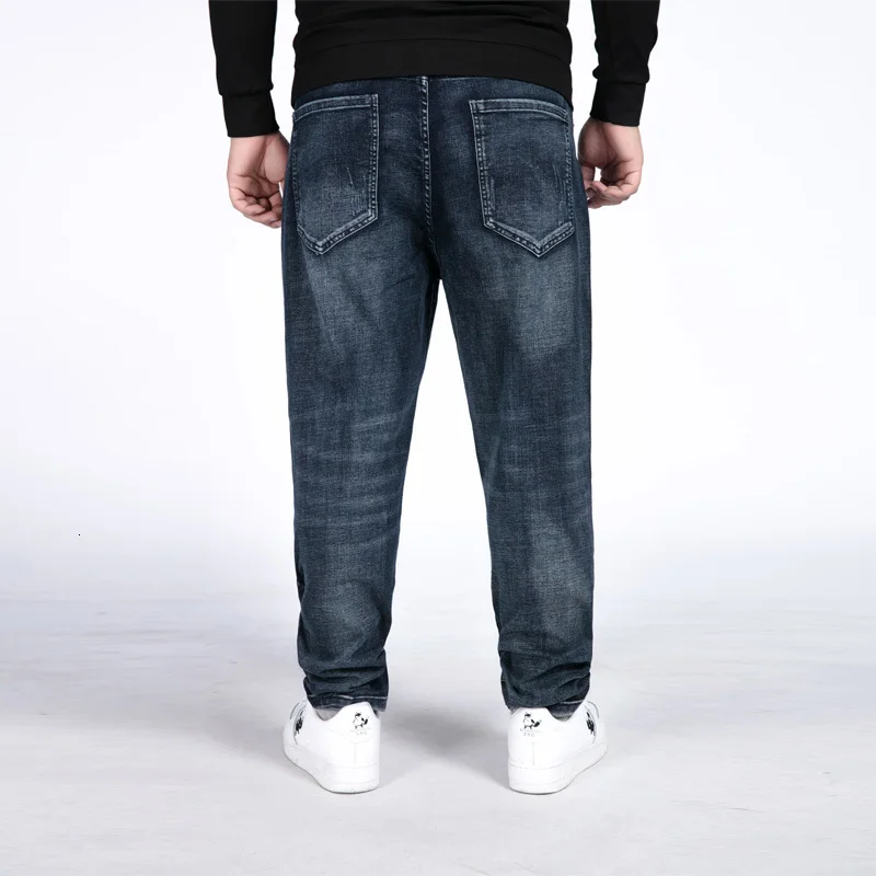 Мужские джинсовые брюки 12XL 10XL 8XL 52 50 2020 новый тонкий светильник джинсы бизнес