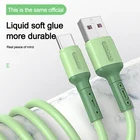 Жидкий Type C кабель 3A кабель USB Type-C функцией быстрой зарядки зарядным кабелем USB-C мобильный телефон кабель для передачи данных прочный Type-C провод для Samsung Xiaomi