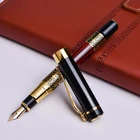 Классический дизайн Бизнес Для мужчин металлические чернила авторучка Роскошные розового дерева Цвет школьников пишущая ручка