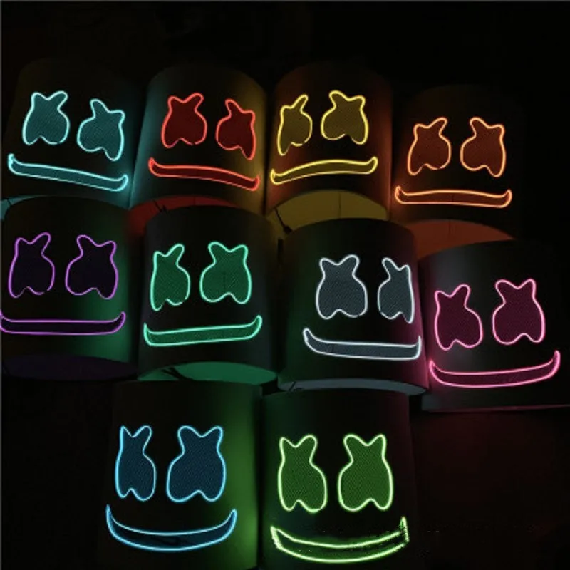 

DJ Mask with LED Light EVA Material Luminous Helmet Electroacoustic Halloween Holiday Cosplay Party Alone Flash Funk