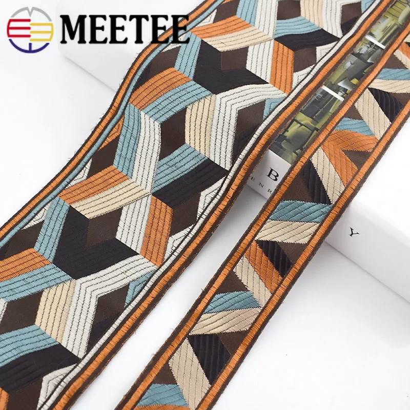 2 метра 9/3.5 см полиэстровый хлопок вышивка тесьмы для сумки ремешки женщин