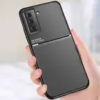 Кожаный мягкий чехол для телефона Samsung Galaxy Note 20 Ultra 10 9 Plus S21 S20 FE A72 A52 A42 A32, автомобильный Магнитный противоударный чехол