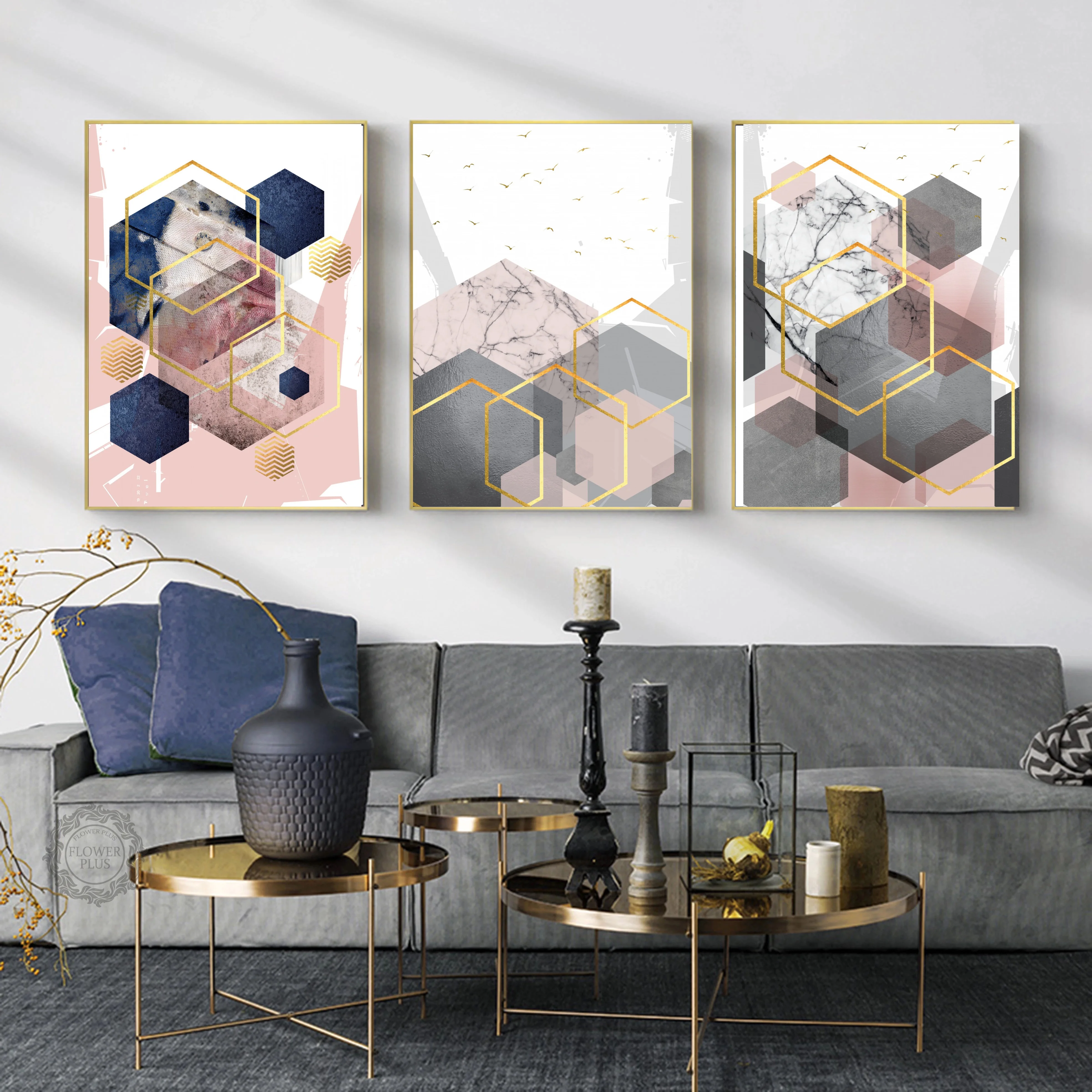 

Абстрактная фотография, ландшафт, бохо, абстрактная Геометрическая Водонепроницаемая Картина на холсте, искусство стен