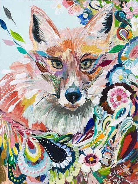 Полная буровая вышивка бисером животное волк крестиком сделай сам алмазная