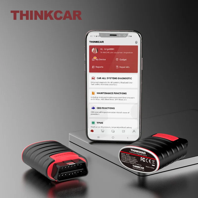 

THINKCAR ThinkDiag Obd2 All Car Free Update Diagnostic Tools Bluetooth Code Reader Programmer Auto Scanner 15 Resets ECU Coding
