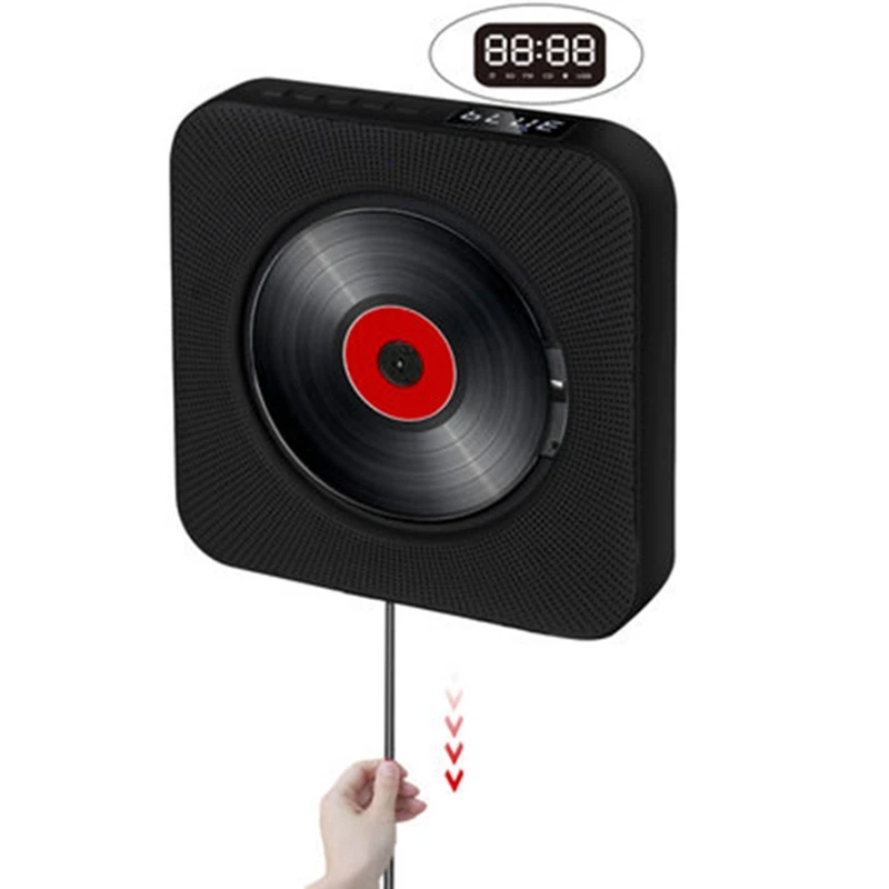 CD-плеер настенный Bluetooth EU Plug o Boombox HDTV 1080P домашний с дистанционным управлением и