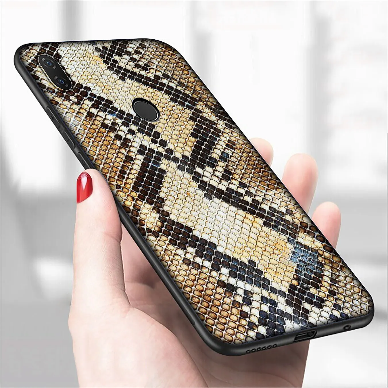 Модный мягкий силиконовый чехол из змеиной кожи для телефона Xiaomi Redmi Note 8 8T 8A 7 7A 6 6A